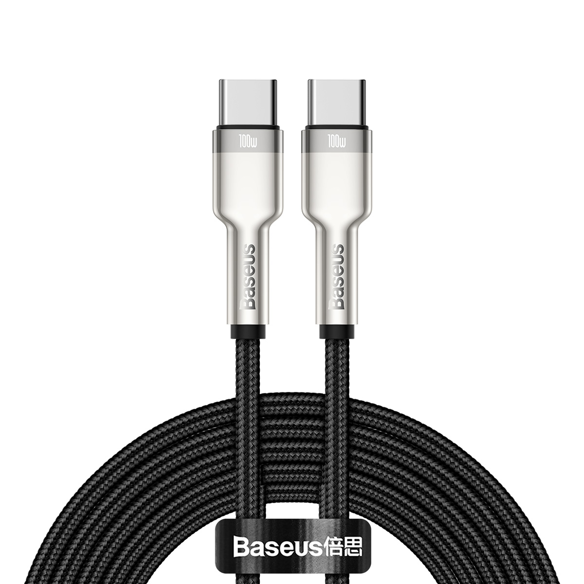 Baseus kabelis Cafule Metal PD USB-C - USB-C 2,0 m juodas 100W