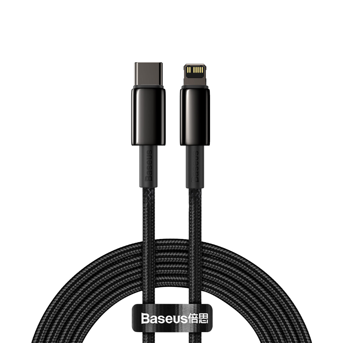 Baseus kabelis Tungsten PD USB-C - Lightning 2,0 m juodas 20W