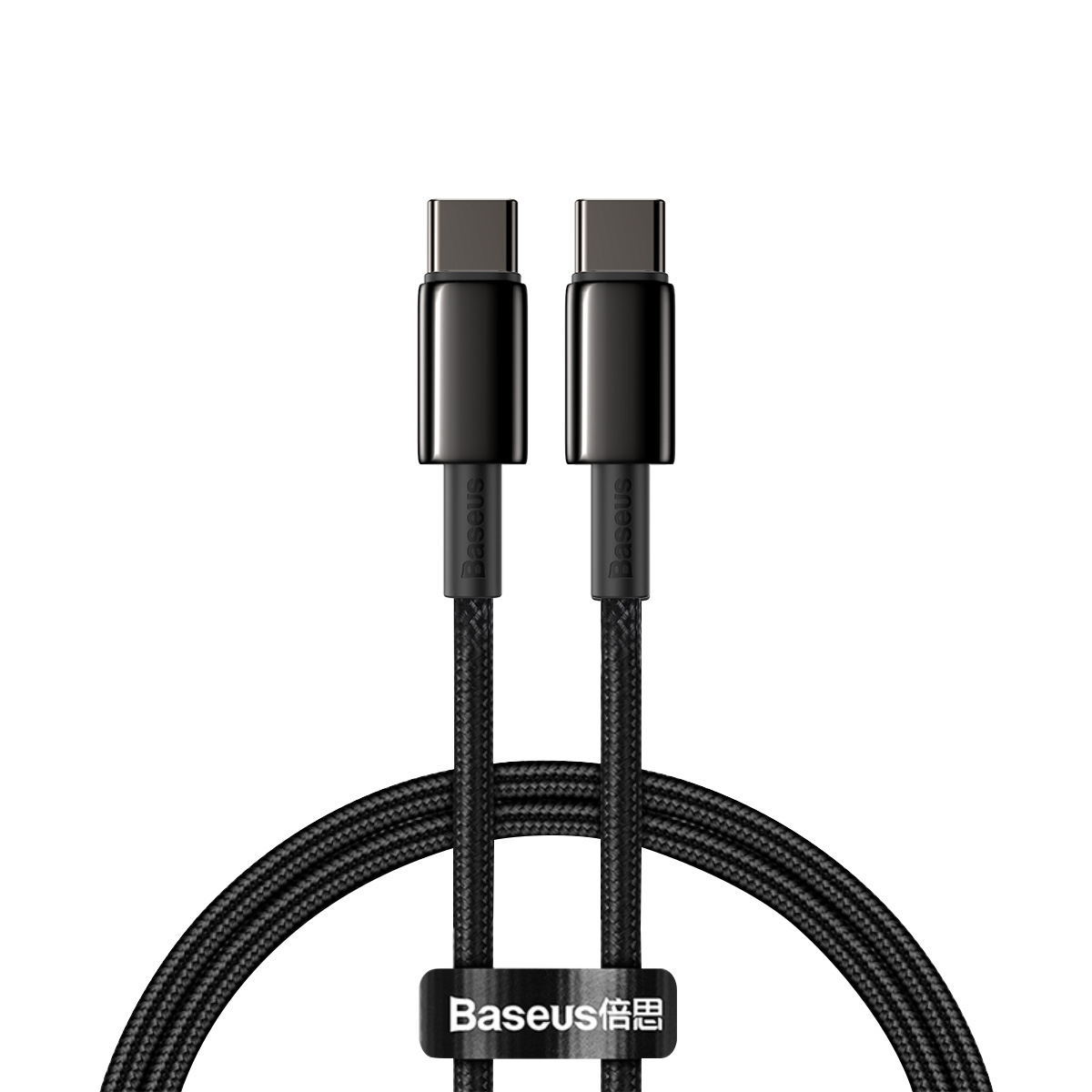 Baseus kabelis Tungsten PD USB-C - USB-C 1,0 m juodas