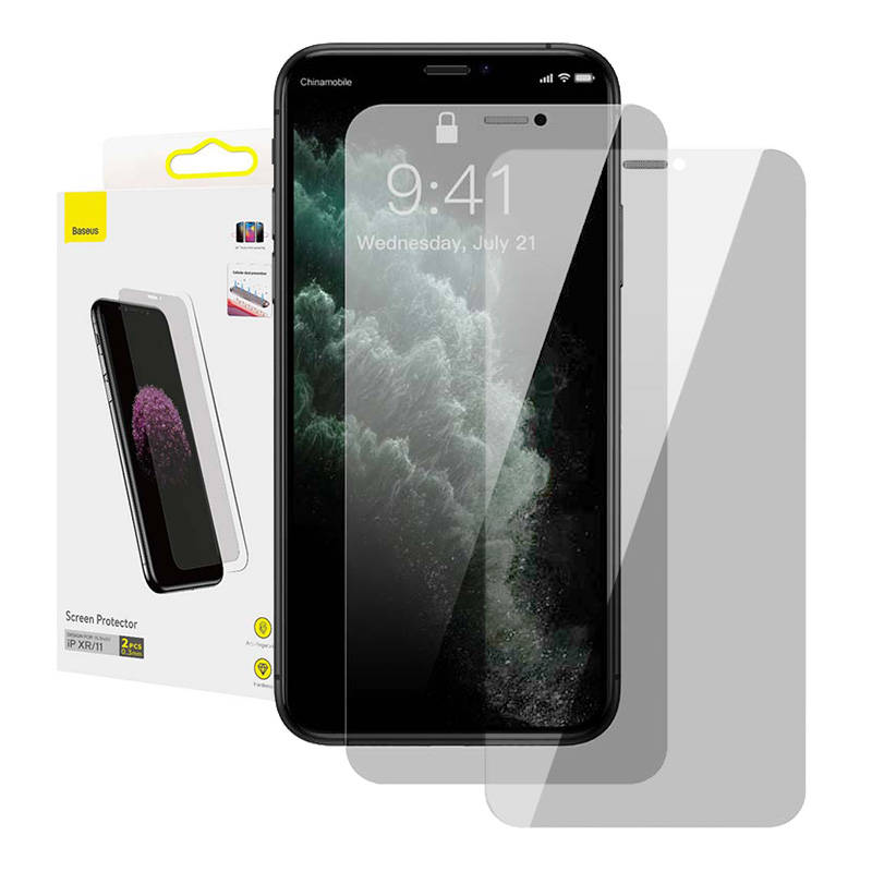 Baseus 0.3mm Apsauginis stiklas (2vnt. rinkinys) iPhone XR/11 6.1 colių