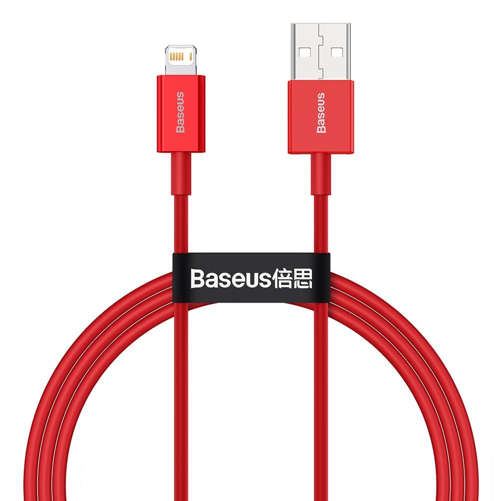 Baseus kabelis Superior USB - Lightning 1,0 m 2,4A raudonas