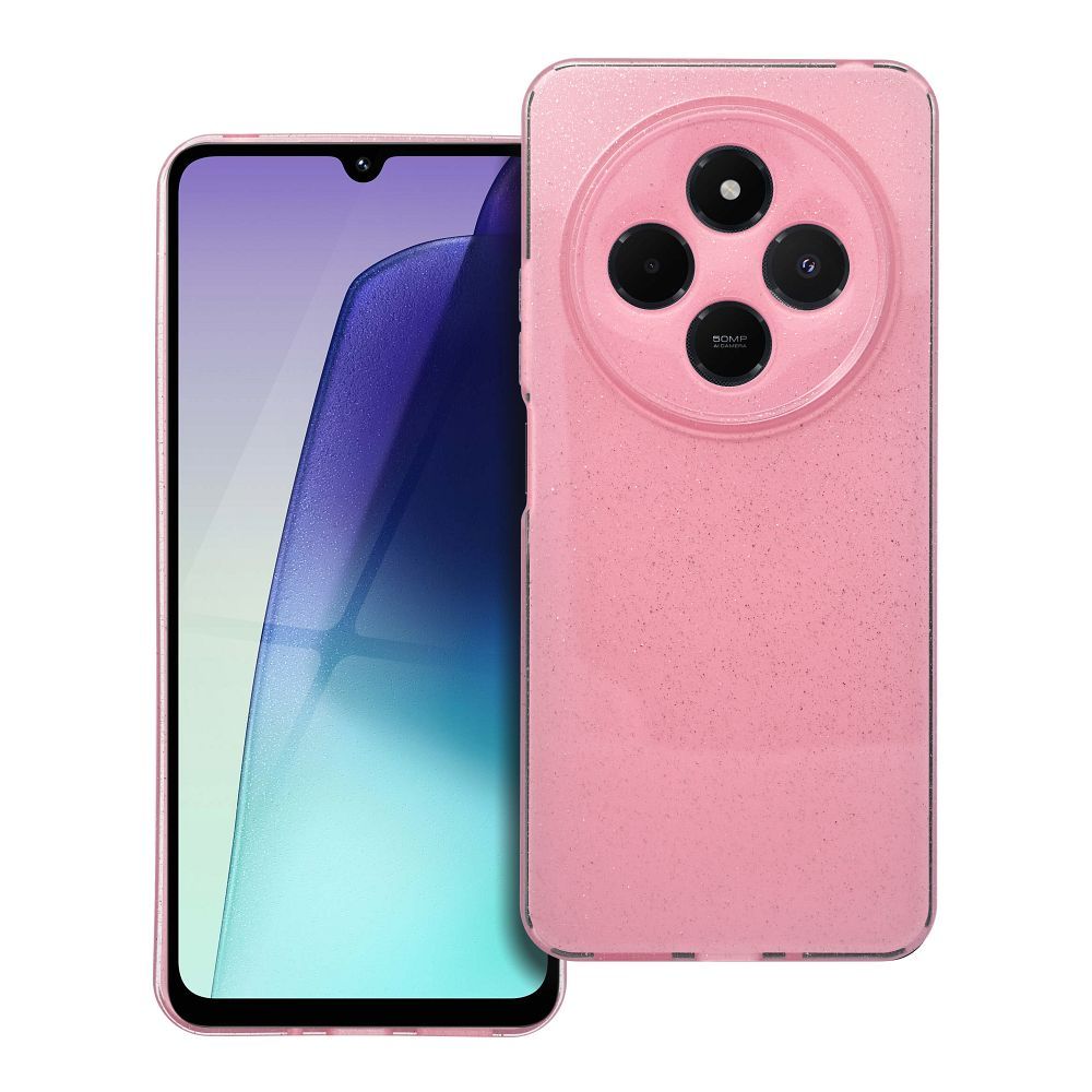 Skaidrus dėklas 2 mm BLINK Xiaomi Redmi 14C rožinis