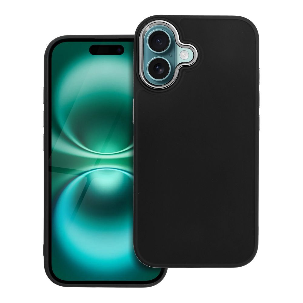 FRAME dėklas telefonui IPHONE 16 juodas