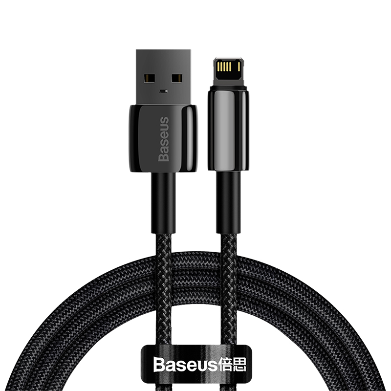 Baseus kabelis Tungsten USB - Lightning 1,0m 2,4A juodas