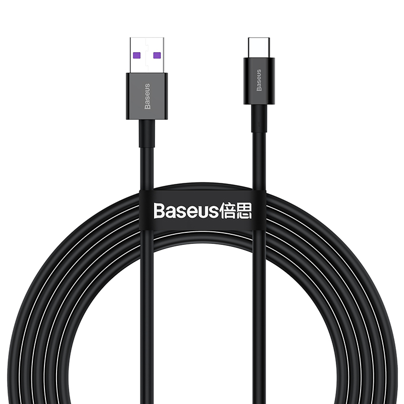 USB kabelis Baseus Superior iš USB į Type-C 66W 2.0m juodas CATYS-A01