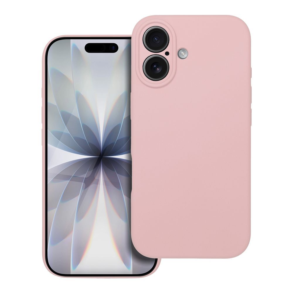 Dėklas telefonui silikoninis 2mm IPHONE 17 sand pink rožinis