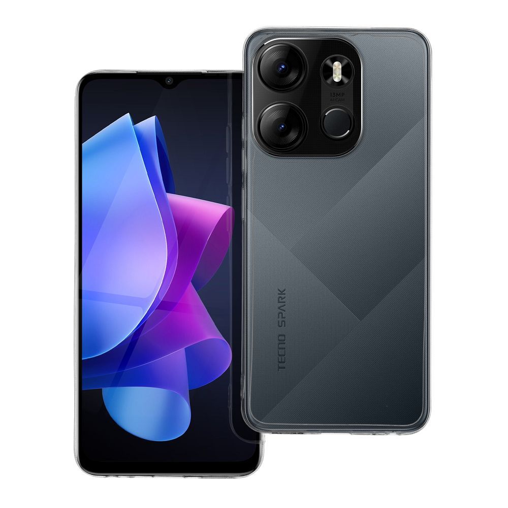 Skaidrus 2 mm dėklas telefonui TECNO Spark GO 2023 (su kameros apsauga)