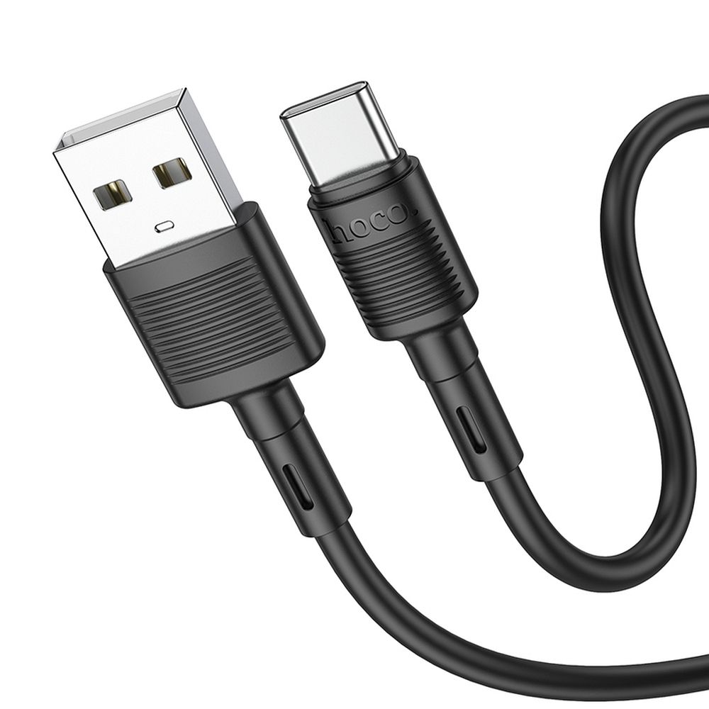 Kabelis USB A į USB C Hoco 3A 1 m X83 juodas