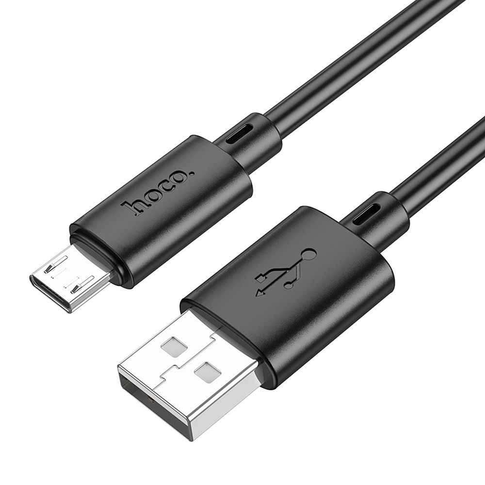 Kabelis USB A į Micro USB Hoco 2,4A 1 m X88 juodas