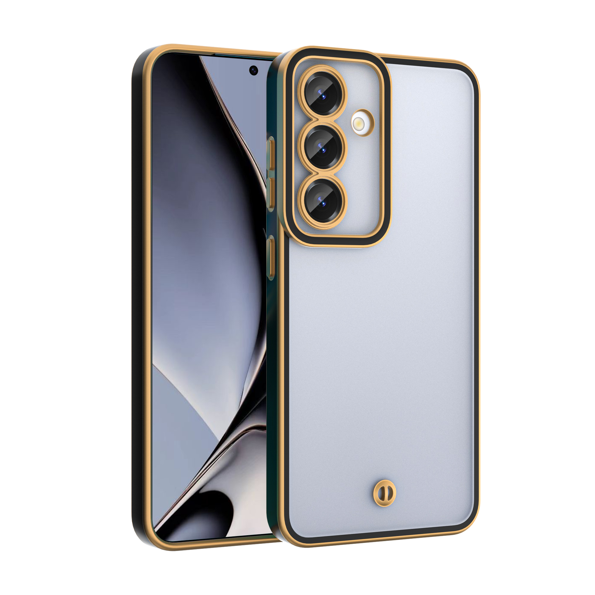 Silky Gold dėklas telefonui Oppo Reno 13F 5G (Global) / 13FS 5G juodas