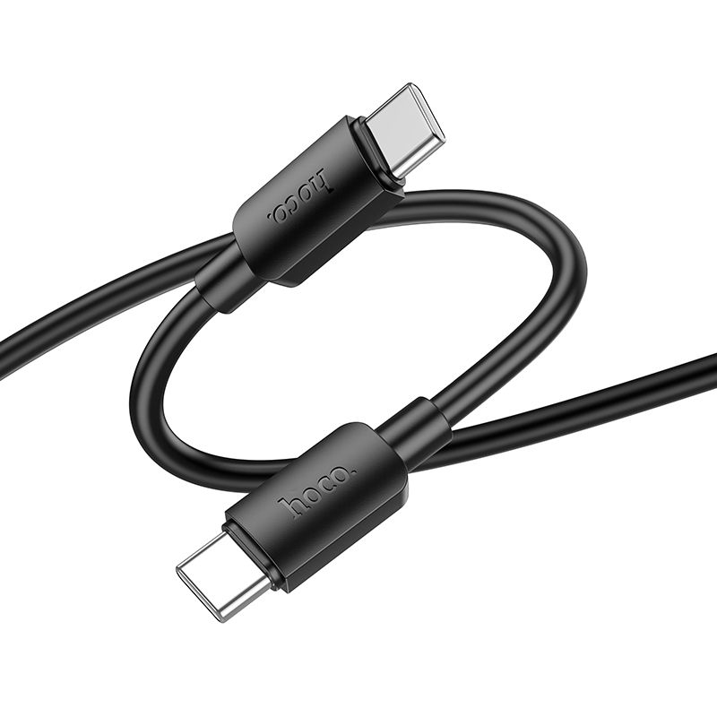 Kabelis USB C į USB C Hoco 3A 60W 1 m X96 juodas
