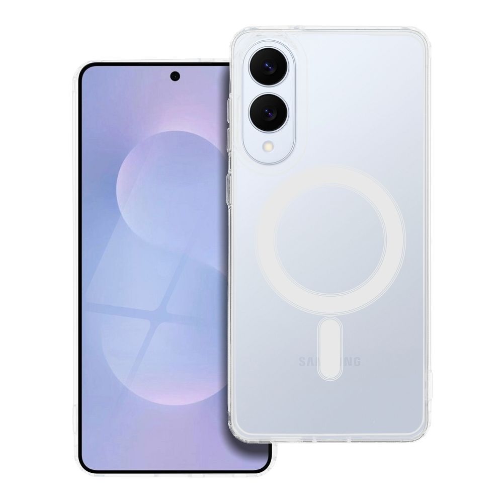 CLEAR MAG COVER dėklas suderinamas su Magnetiniu SAMSUNG S25 EDGE skaidrus