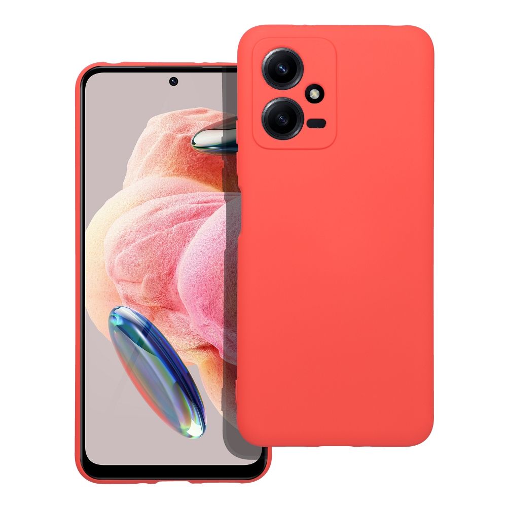 Silikoninis dėklas telefonui XIAOMI Redmi Note 12 5G persikinis
