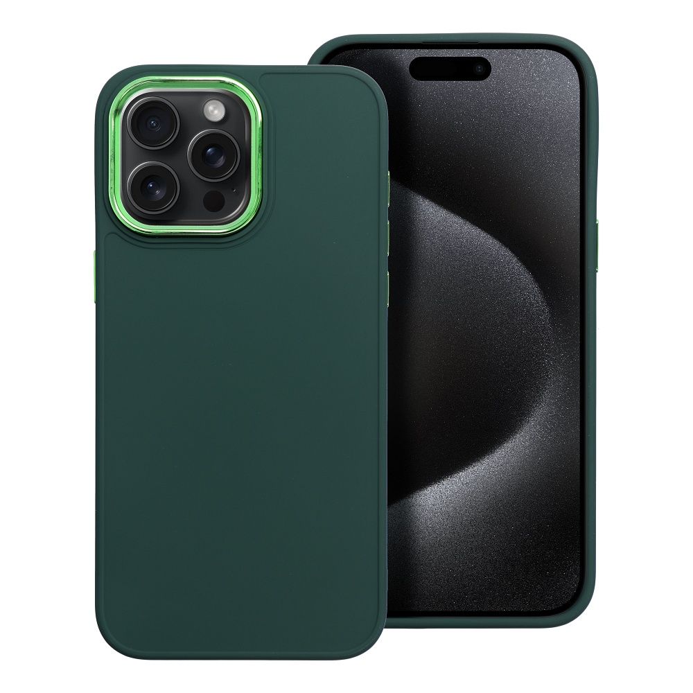 FRAME dėklas telefonui IPHONE 15 Pro Max žalia