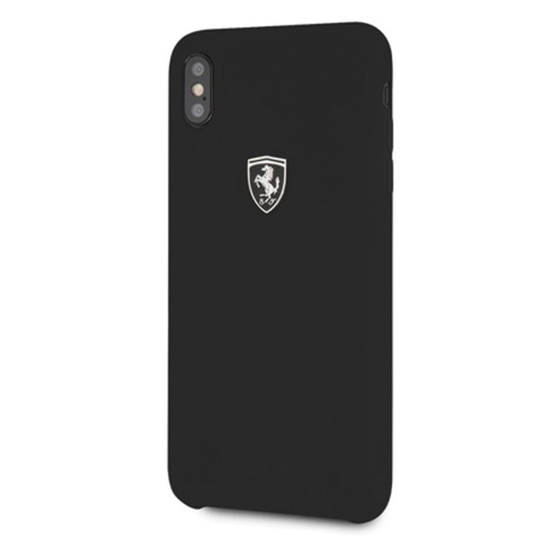 Ferrari kietasis dėklas FEOSIHCI65BK iPhone Xs Max - juodas/juodas silikoninis Off Track