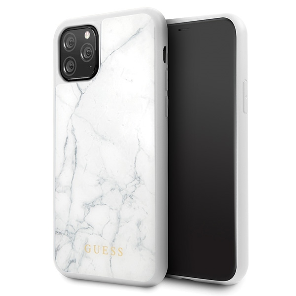 Guess Marble dėklas iPhone 11 Pro - balta