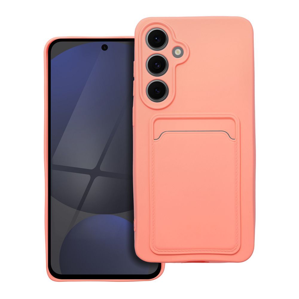 Dėklas telefonui CARD SAMSUNG S24 FE rožinis