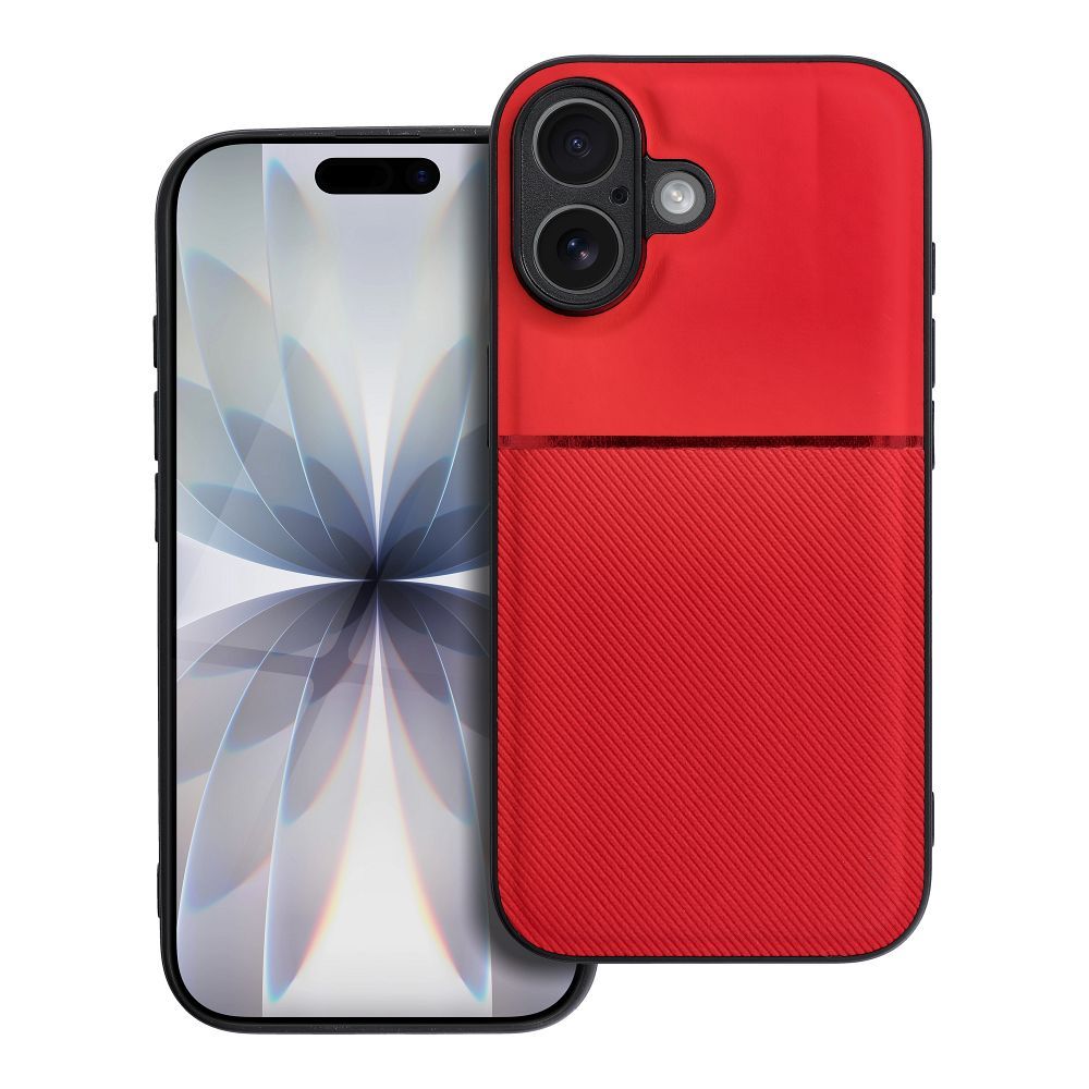 NOBLE dėklas telefonui IPHONE 17 raudonas