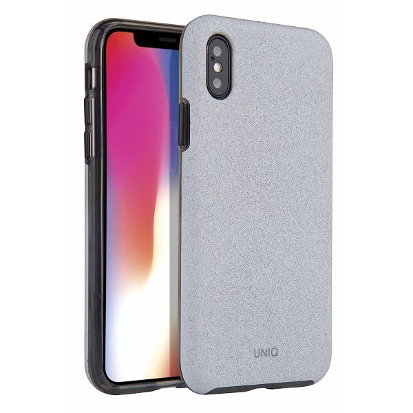 Uniq Lithos dėklas telefonui iPhone Xs Max - šviesiai pilkas