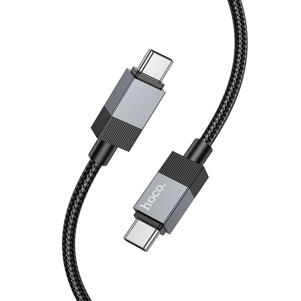 Kabelis USB C į USB C Hoco 3A 60W 1 m X110 juodas