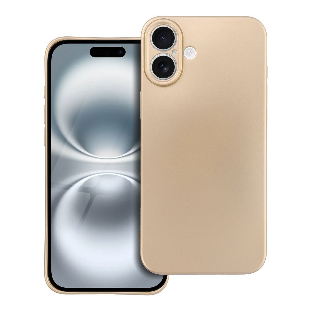 METALLIC dėklas telefonui IPHONE 16 Plus auksinis