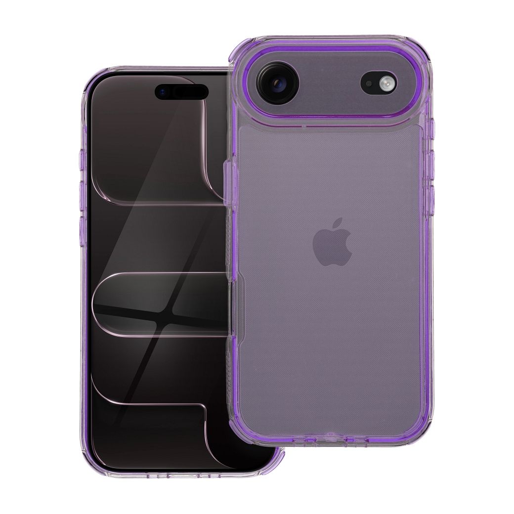 MATRIX CLEAR dėklas telefonui IPHONE 17 Air šviesiai violetinis