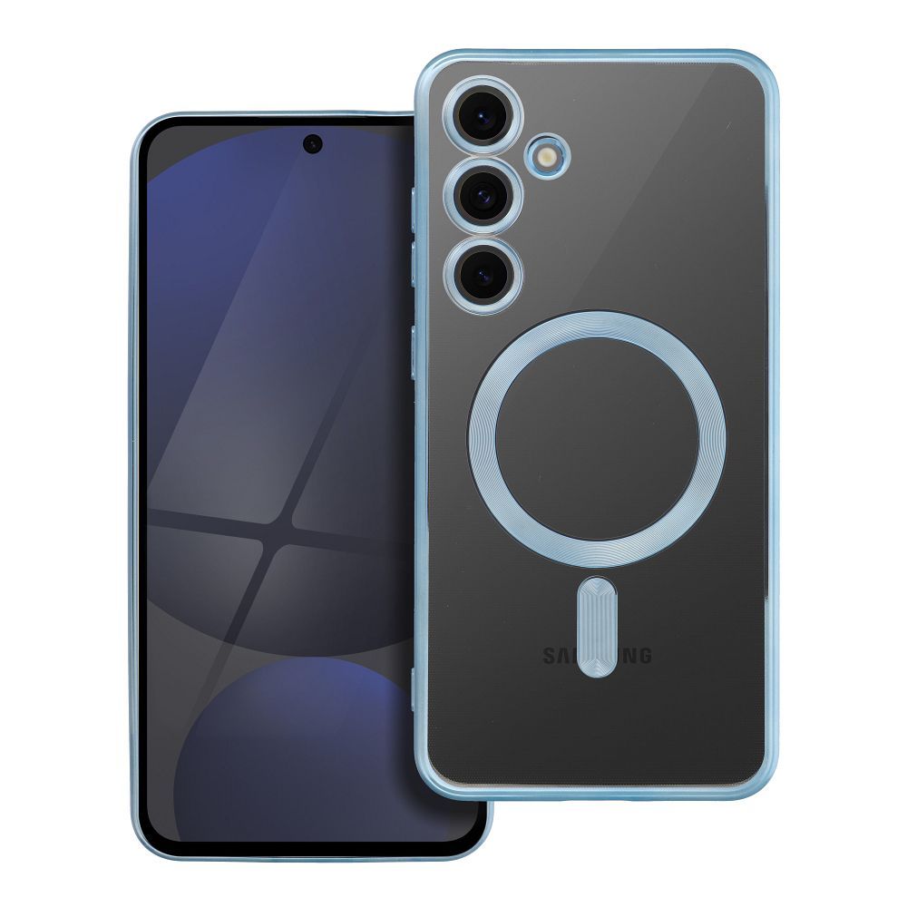 Dėklas telefonui ELECTRO MAG COVER, suderinamas su MagSafe, skirtas SAMSUNG S24 FE, mėlynas