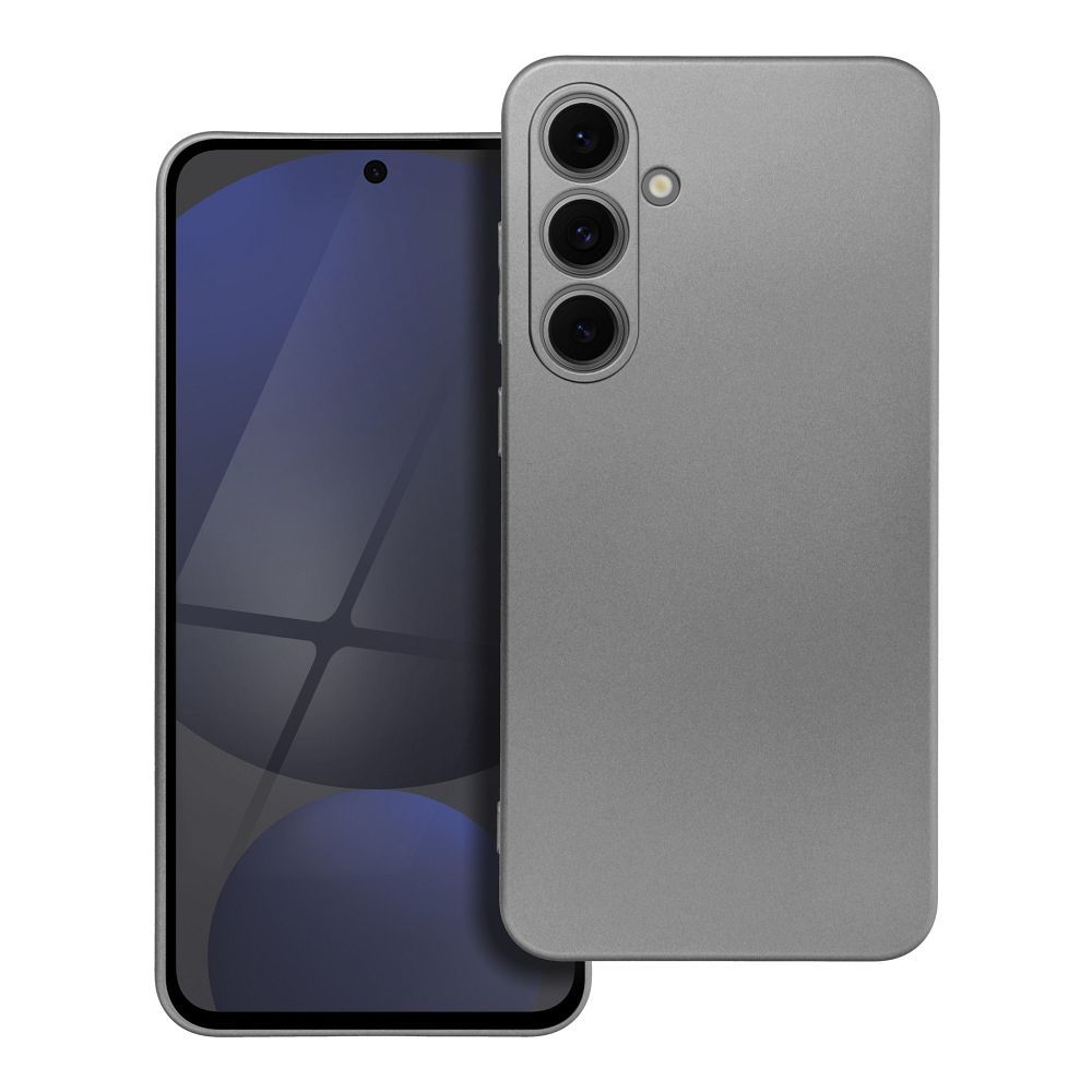 METALLIC dėklas telefonui SAMSUNG S24 FE pilkas