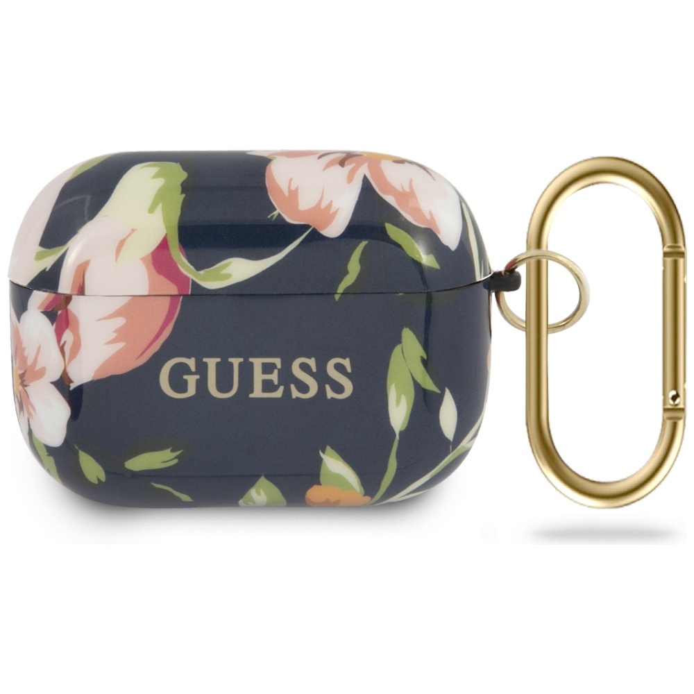 Guess GUACAPTPUBKFL03 AirPods Pro dėklas mėlynas/mėlynas N.3 Gėlių kolekcija
