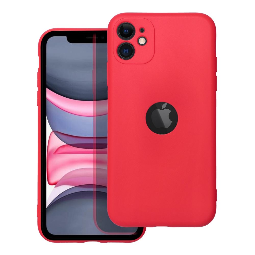Minkštas dėklas telefonui IPHONE 11 (m) - raudonas