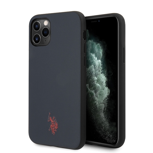 US Polo Assn. Polo Type Collection iPhone 11 Pro Max dėklas - tamsiai mėlynas