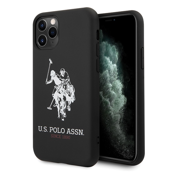 US Polo USHCN65SLHRBK iPhone 11 Pro Max juodas Silicone Collection