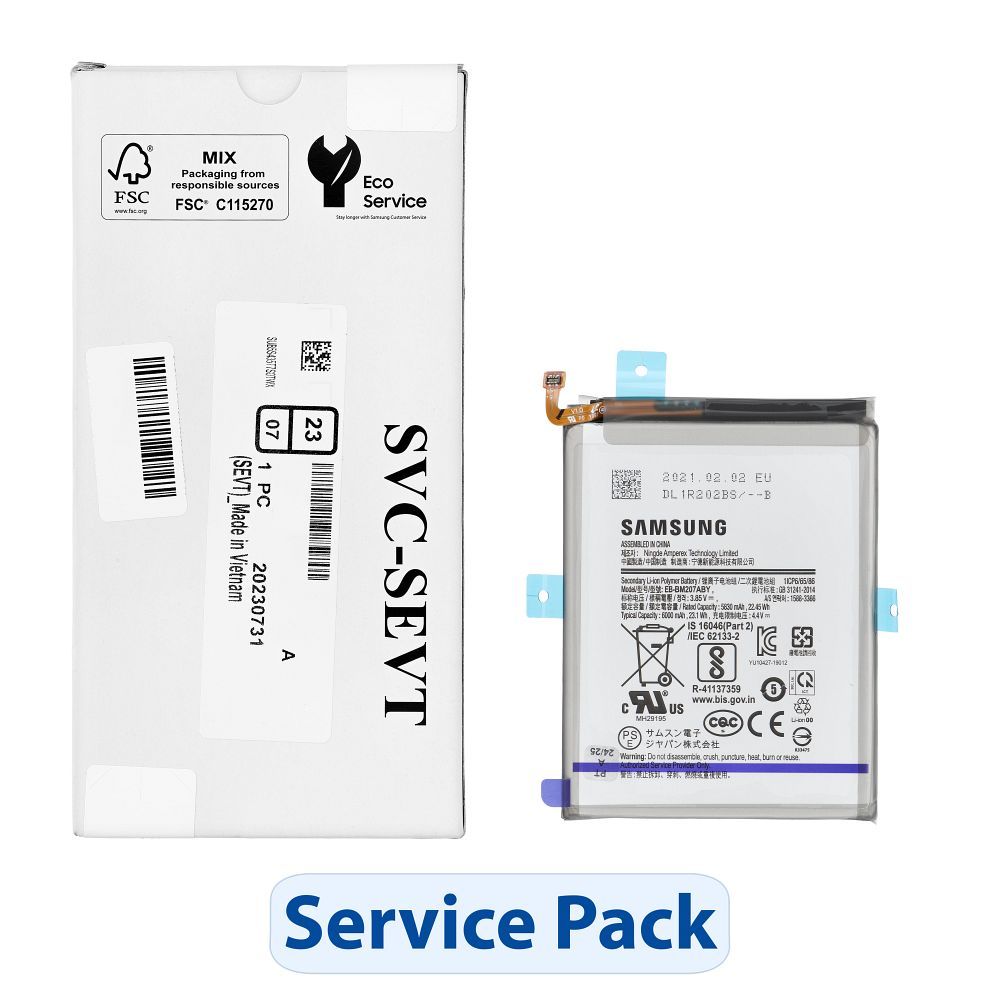 ServicePack baterija EB-BM207ABY skirta SAMSUNG M21 M30 M30S M31 GH82-22406A