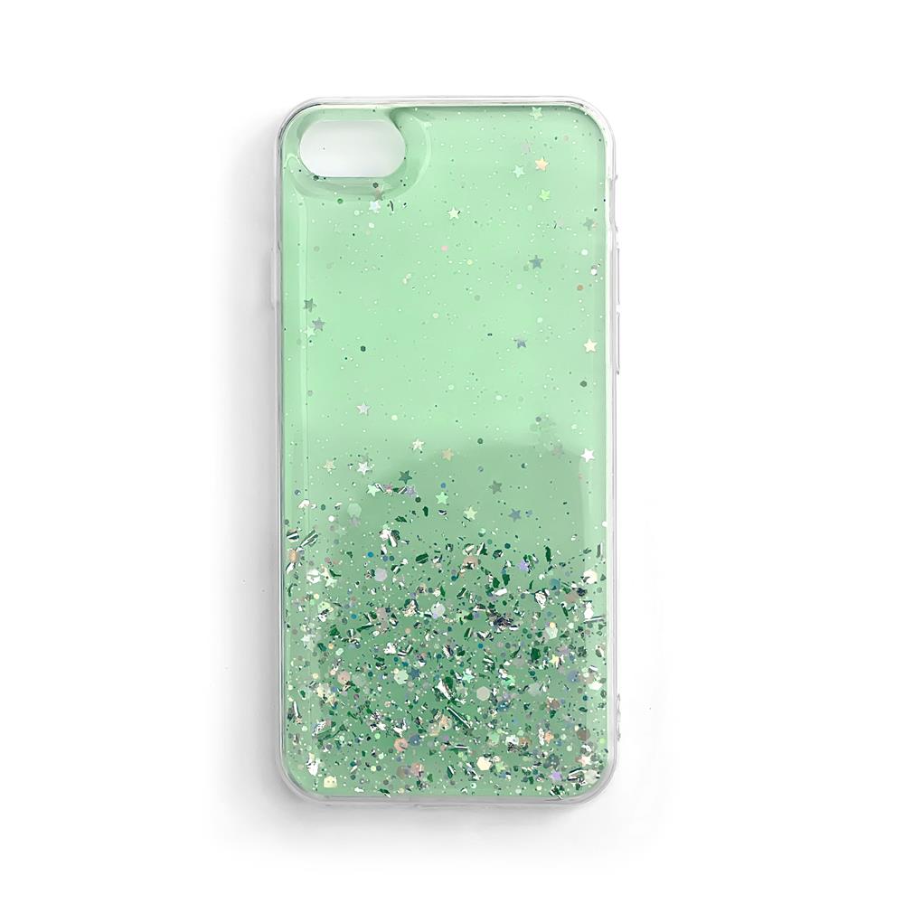 Wozinsky Star Glitter Shining dėklas telefonui Xiaomi Mi 10T Pro / Mi 10T žalias