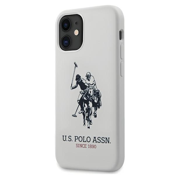 US Polo USHCP12SSLHRWH iPhone 12 mini 5,4" baltas Silicone kolekcija
