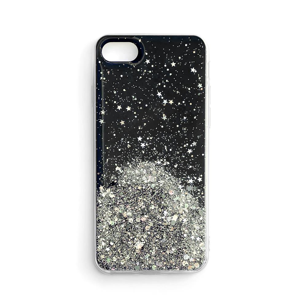 Wozinsky Star Glitter Shining dangtelis Samsung Galaxy A42 5G juodas