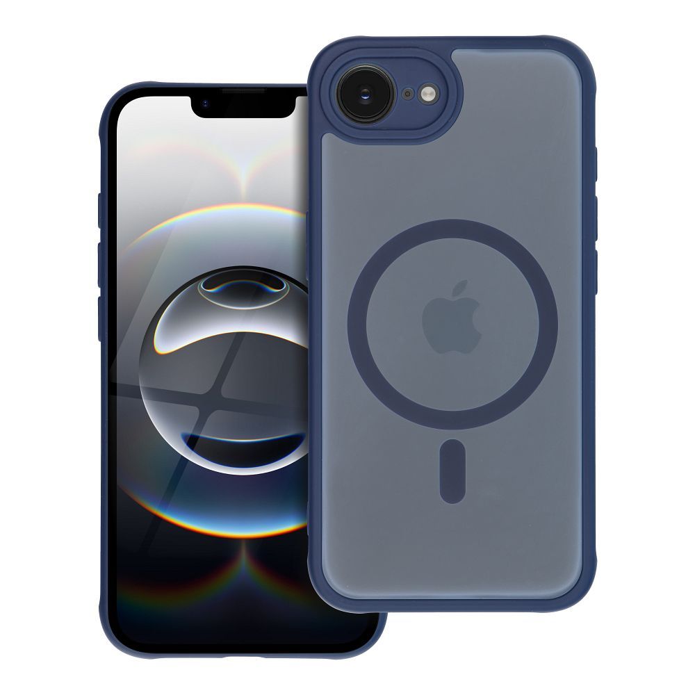 FULL MATTE MAG COVER dėklas telefonui suderinamas su Magnetiniu įkrovimu IPHONE 15 Pro mėlyna