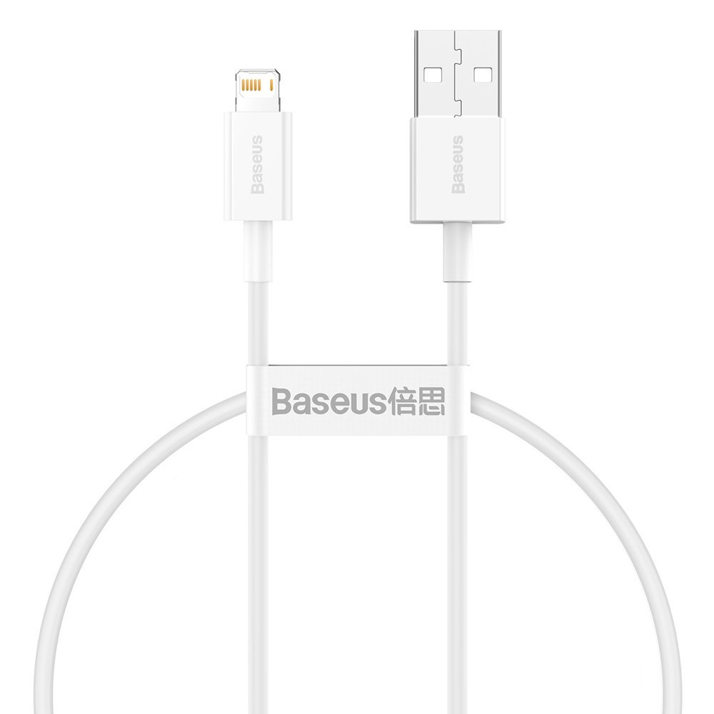 Baseus Superior USB - Lightning kabelis 2.4A 0.25 m baltas (CALYS-02)