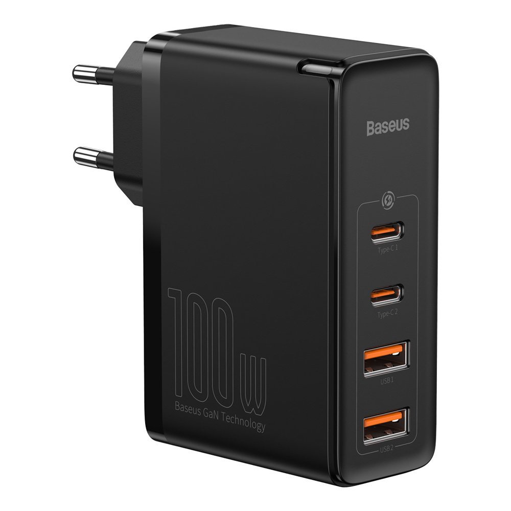 Baseus GaN2 Pro greitas įkroviklis 100W USB / USB Type C Quick Charge 4+ Power Delivery juodas (CCGAN2P-L01)