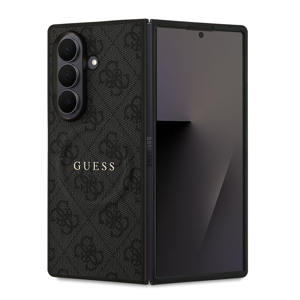 Dėklas telefonui GUESS SAMSUNG Z Fold7 GUHMZFD7P4MSEGCK (Magnētinis 4G PU su klasiku) juodas