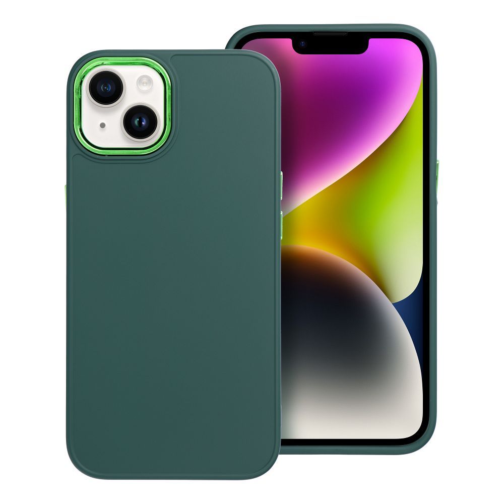 FRAME dėklas telefonui IPHONE 13 žalias