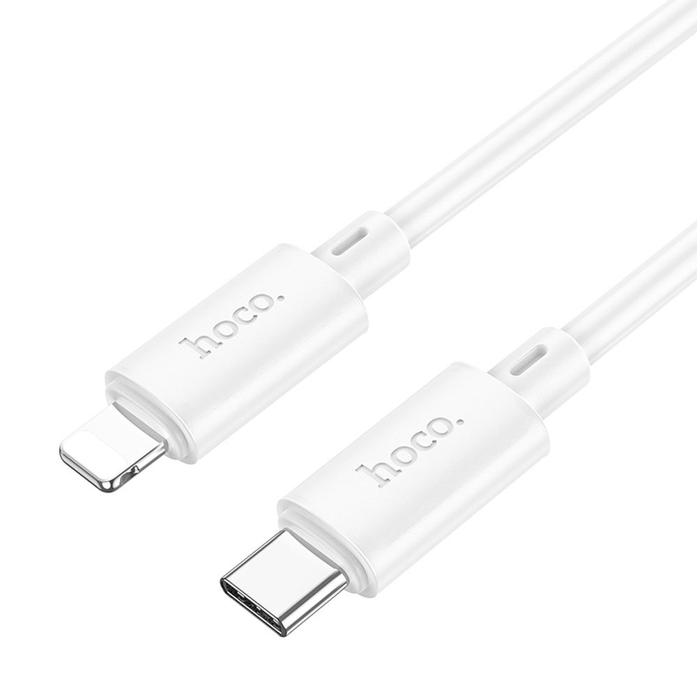Kabelis USB C į Lightning Hoco PD 2,4A 20W 1 m X88 baltas