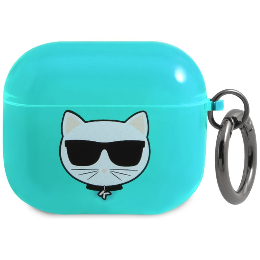 Karl Lagerfeld Choupette AirPods dėklas 3 - mėlynas