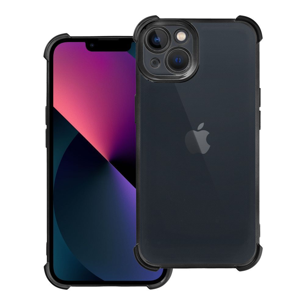 Dėklas telefonui ANTISHOCK ELECTRO skirtas iPhone 13 juodas