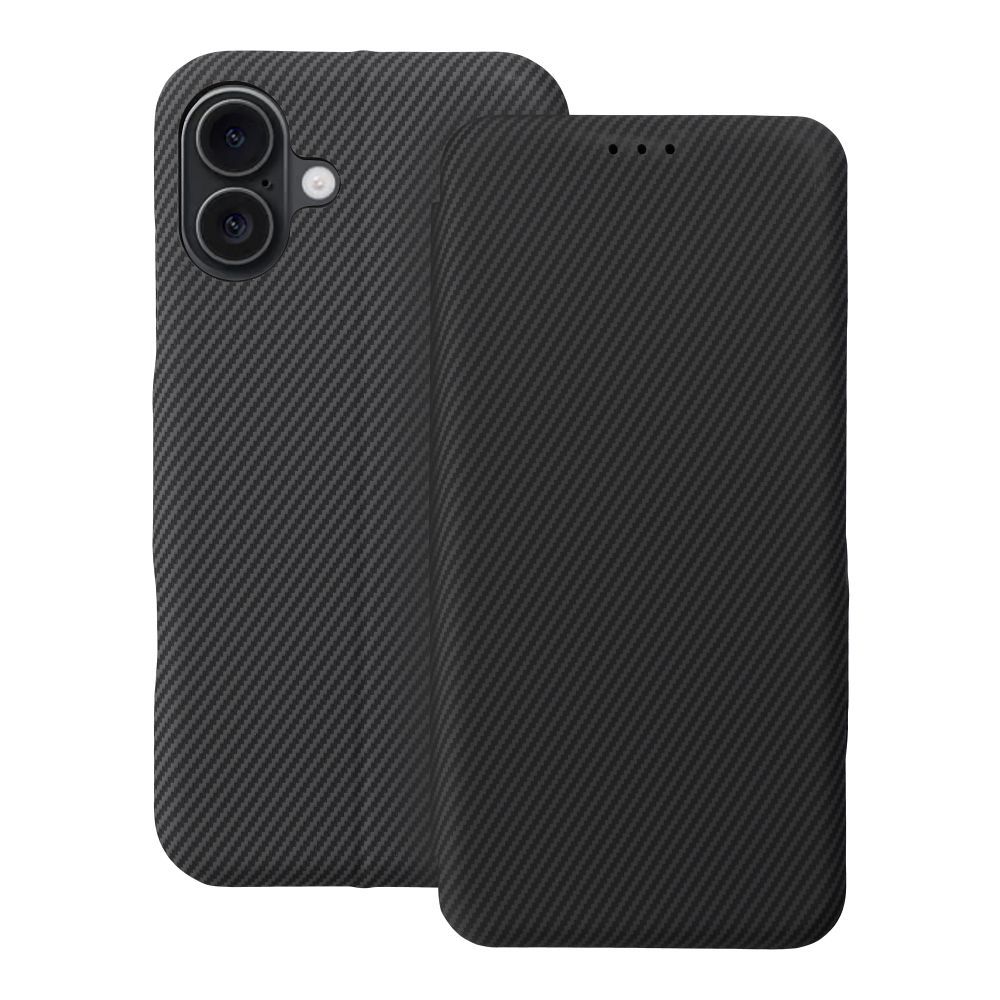 FOLIO Šoninis magnetinis knygos dėklas IPHONE 16 PLUS pilkas