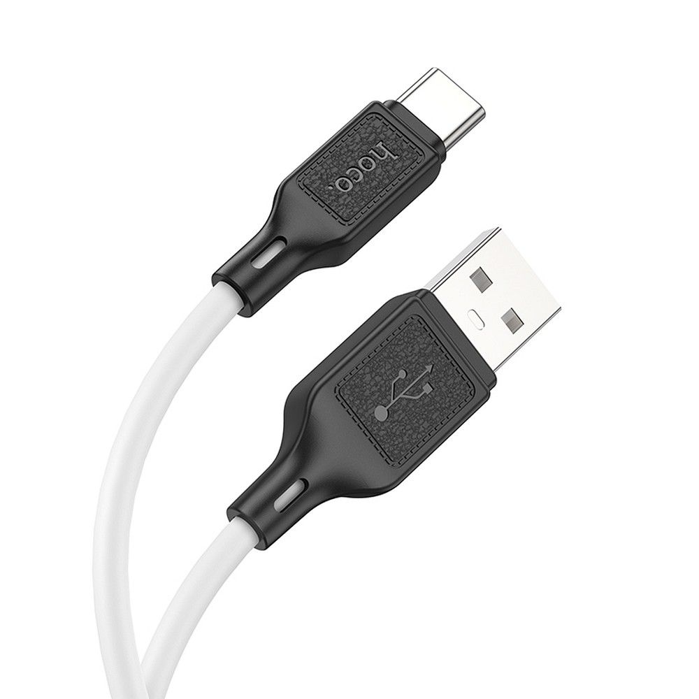 Kabelis USB-A į USB-C Hoco 3A 1 m X90 baltas