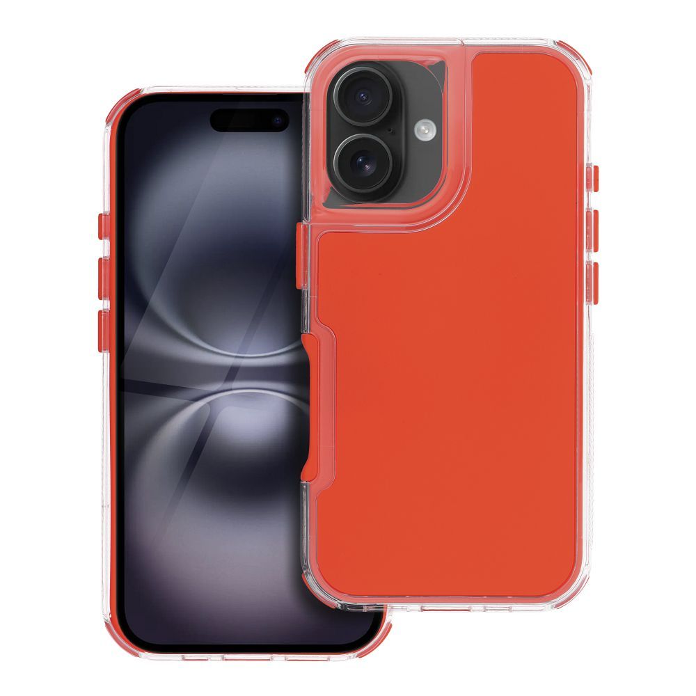 MATRIX dėklas telefonui IPHONE 16 oranžinis