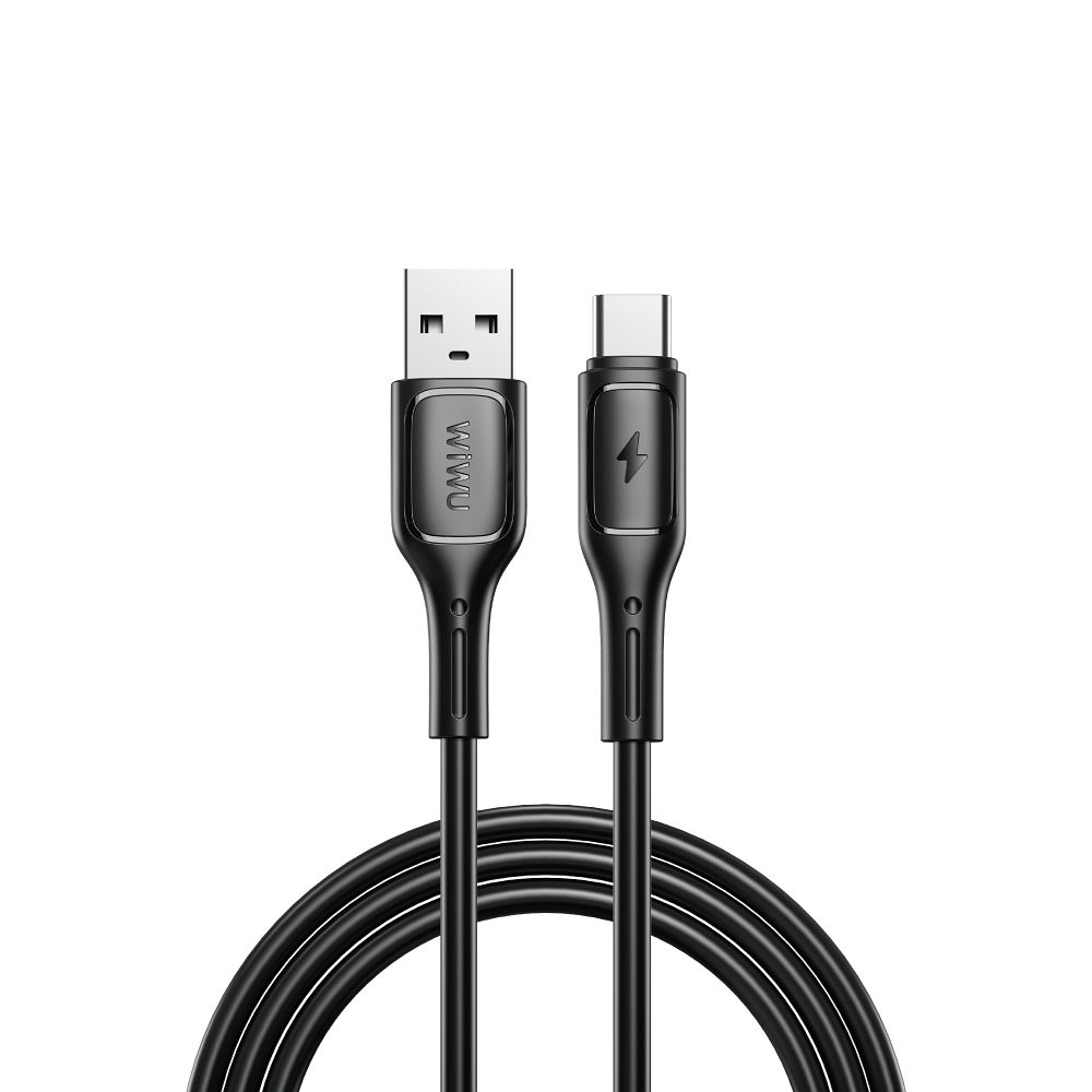 WiWU - Starlink serijos duomenų kabelis Wi-C001 USB A į USB C 2,4A - juodas
