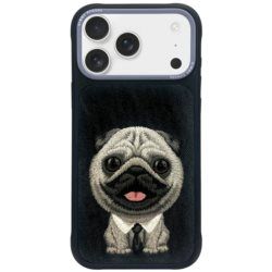 NIMMY dėklas BIG EYED PET 2.0 Šuo IPHONE 17 juodas