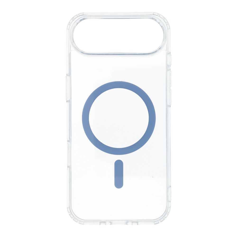 Dėklas telefonui Drop Glue spalvingas žiedinis Mag Cover, suderinamas su MagSafe IPHONE 17 Air, šviesiai mėlynas